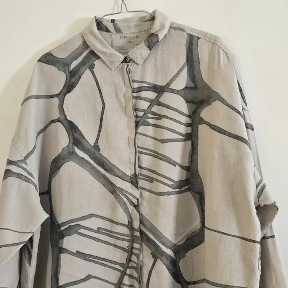 Grizas 100% linen shirt dress - Picture 3 of 9